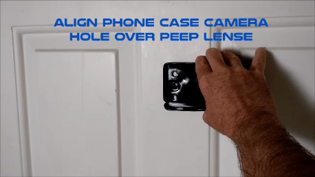 Cell phone peephole hack phone attach phone